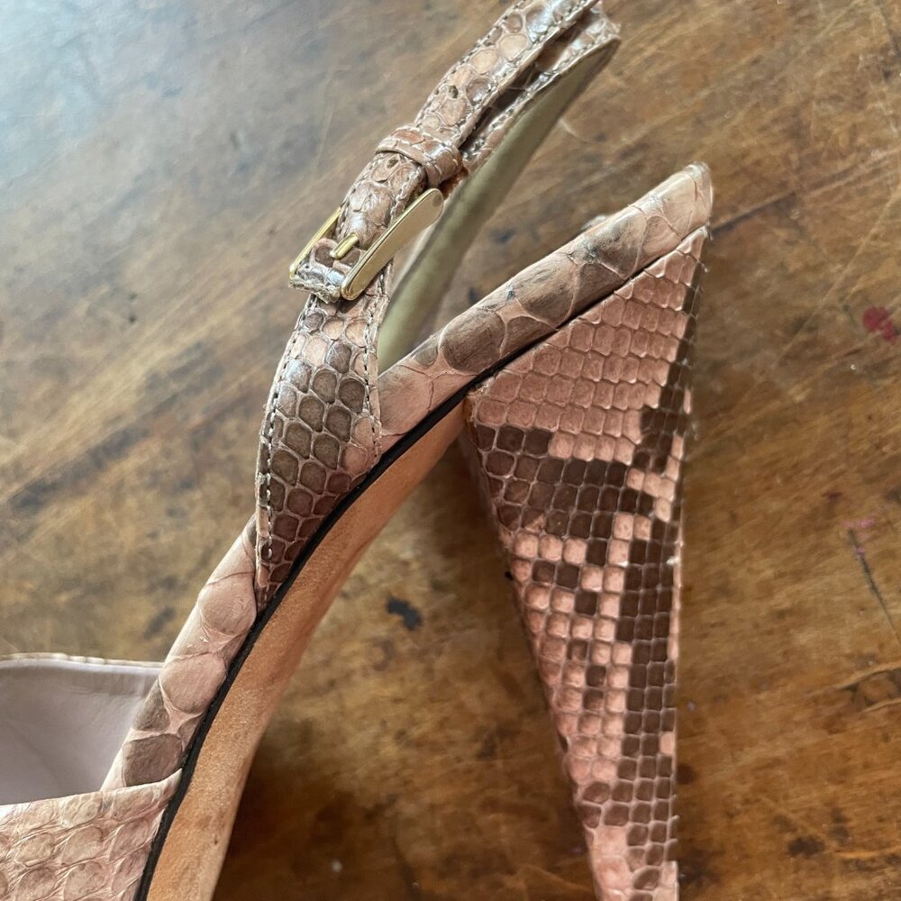 Bally PInk Python Stilletos - Picture 5 of 13